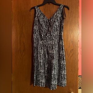 Black and White Chevron Dress East 5th 4P
